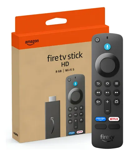 Amazon Fire Tv Stick Deixa Tv Smart Ultima Geração Cor Preto Tipo De Controle Remoto De Voz Alexa