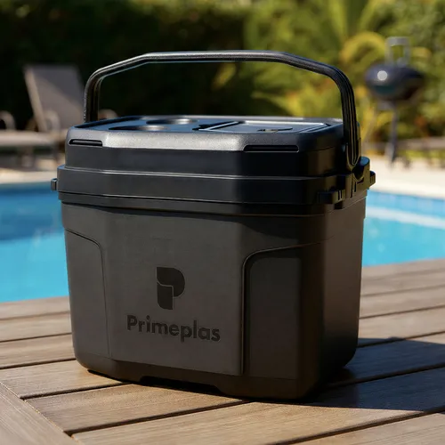 Caixa Termica Media Primeplas 20 Lt Com Isolamento Na Tampa Preto