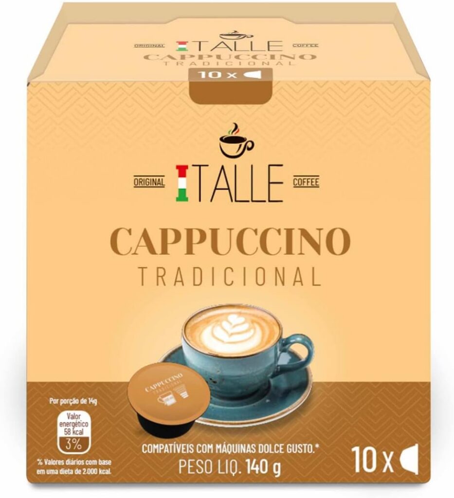 Cápsula De Cappuccino Dolce Gusto Café Italle 10 Und