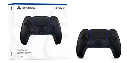 Controle joystick sem fio Sony PlayStation 5 DualSense midnight black