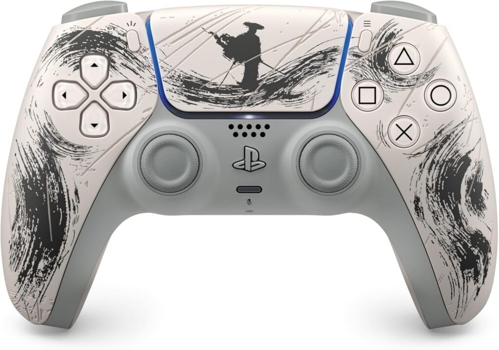 Controle sem fio DualSense® – Edição Limitada Black: Ghost of Yōtei – PlayStation 5