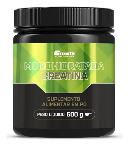 Creatina Monohidratada 500g Growth Supplements – Sem Sabor