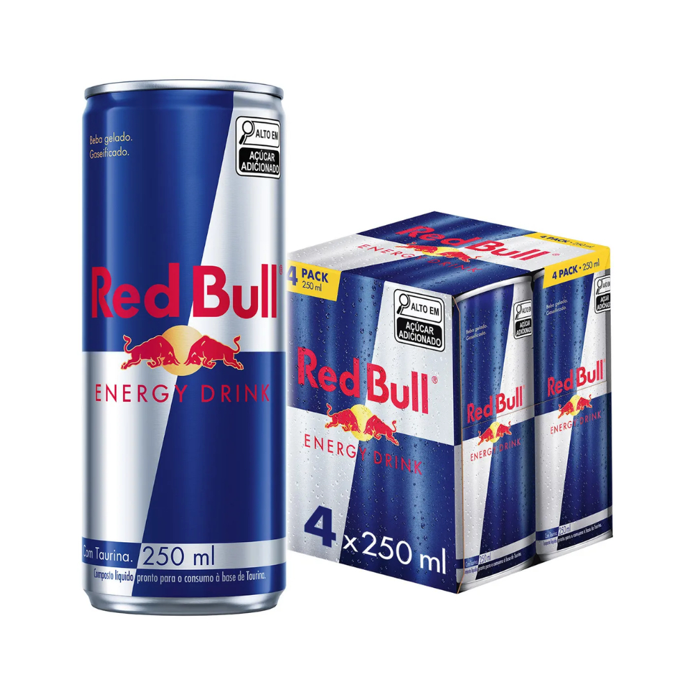 Energético Red Bull Lata 250ml – 4 Unid.