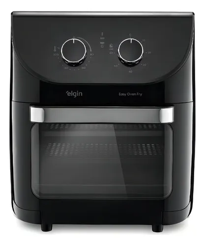 Fritadeira Elérica Air Fryer Easy Oven 3 em 1 Elgin 12 litros 1800w Cor Preta