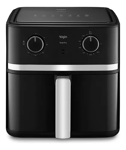 Fritadeira Elétrica Air Fryer Gran Fry Elgin – 8 Litros Preto