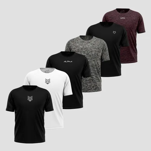 Kit 6 Camisetas Mais Procuradas Alpha