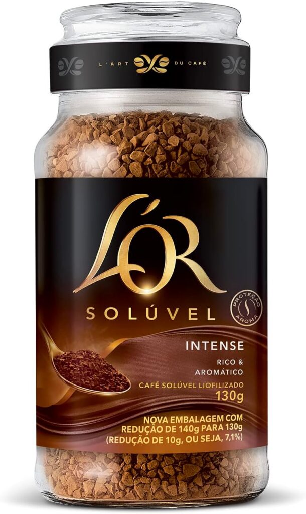 L’OR Café Solúvel Intense Pote De Vidro 130G