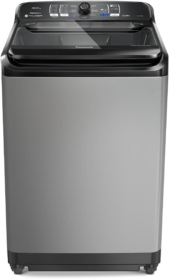 Panasonic Máquina de Lavar 12kg Titânio 220v NA-F120B1T