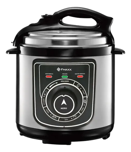 Panela De Pressão Elétrica Fmaxx Chef 4 Litros 800w Prateado 60hz