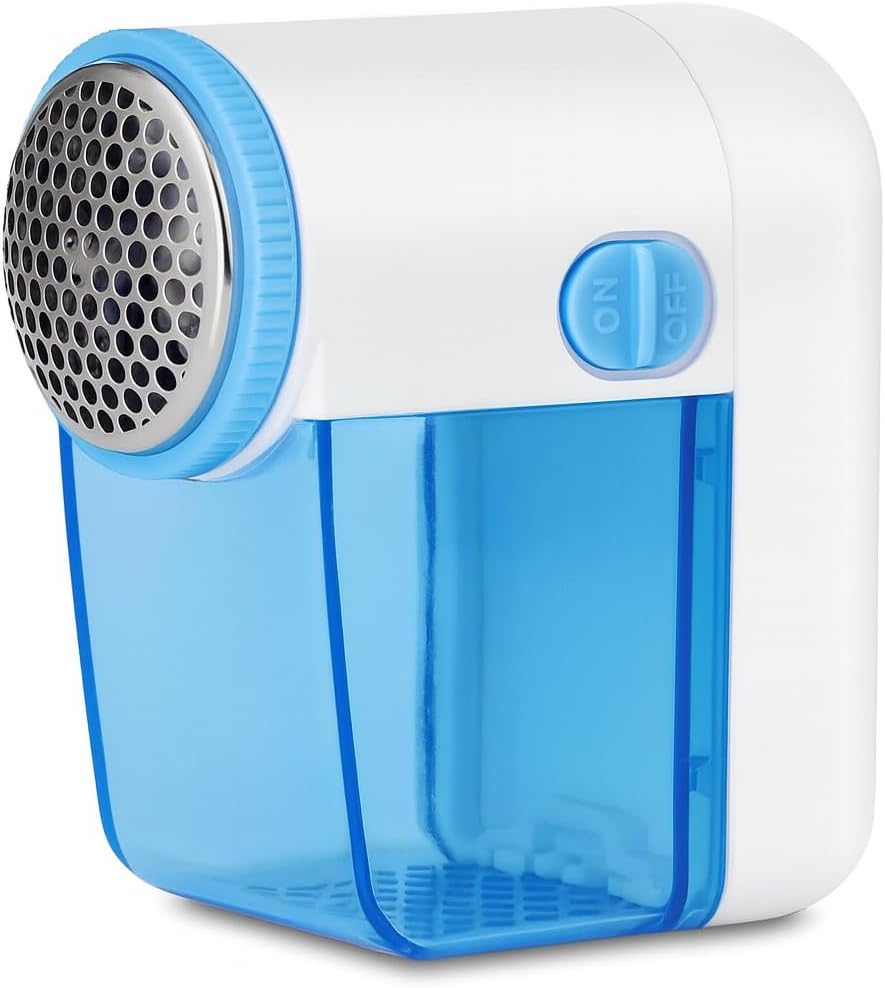 Papa Bolinhas a Pilha Removedor de Fiapos Portátil para Roupas e Tecidos, Compacto, Fácil de Usar, Design Ergonômico (Azul)