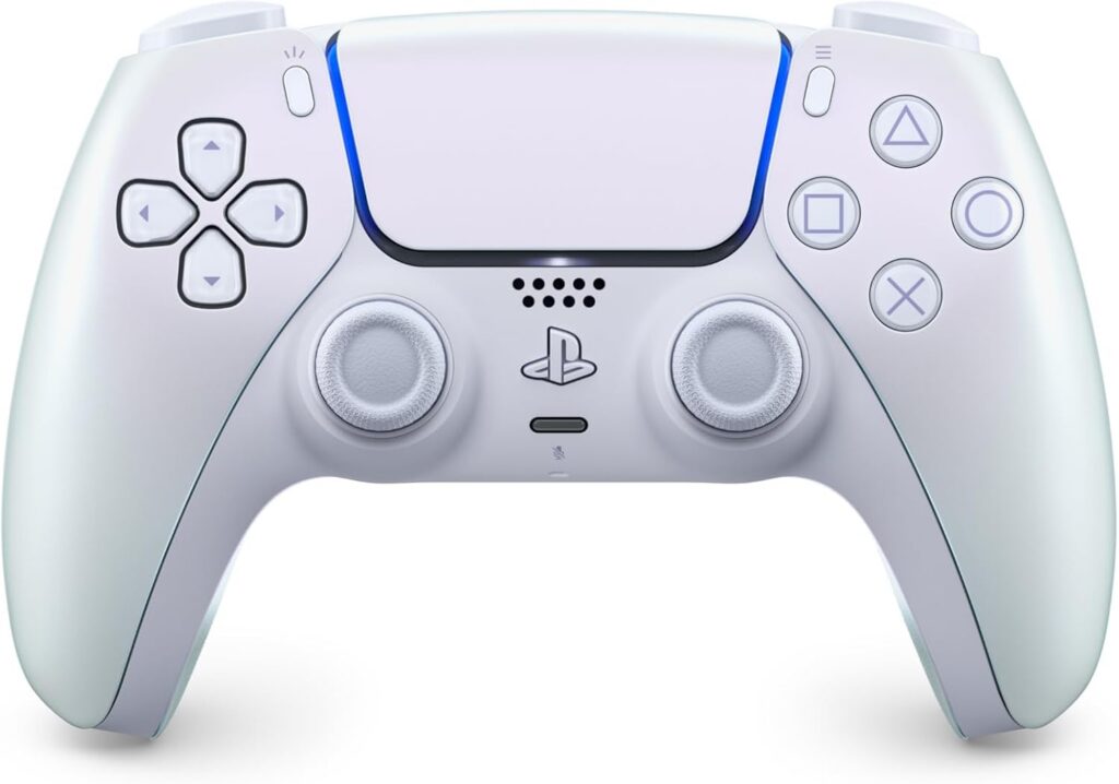 PlayStation Controle sem fio DualSense – Chroma Pearl – Bluetooth – Compatível com iPad, iPhone, Mac e Apple TV
