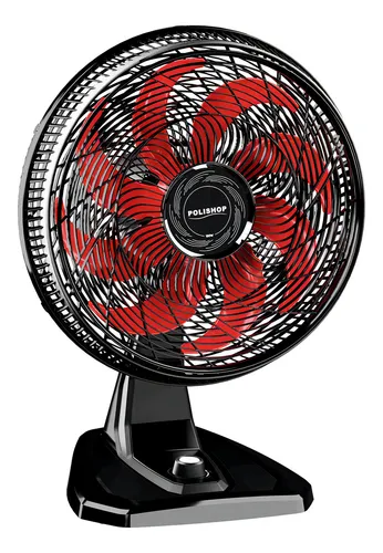 Ventilador Mesa Parede Polishop 8 Pás 40cm 180W Silencioso 3 Velocidades