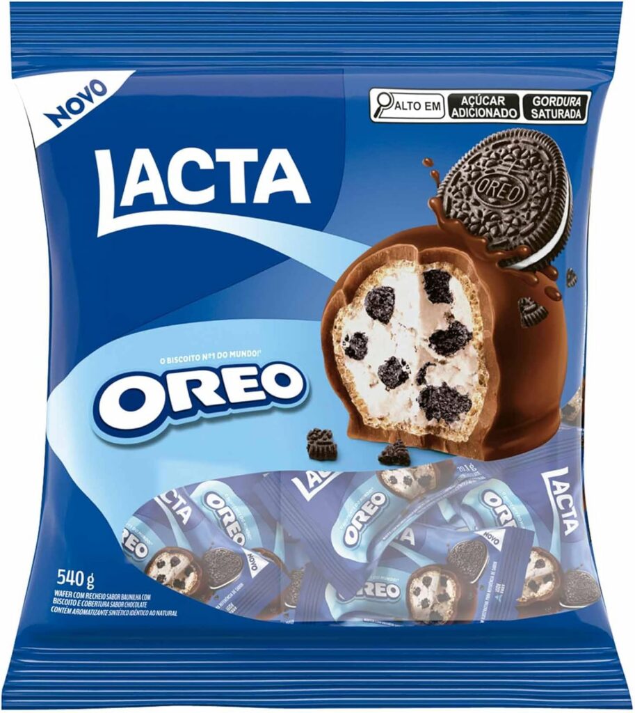 Wafer Lacta com Recheio de Oreo – Pacote 540g