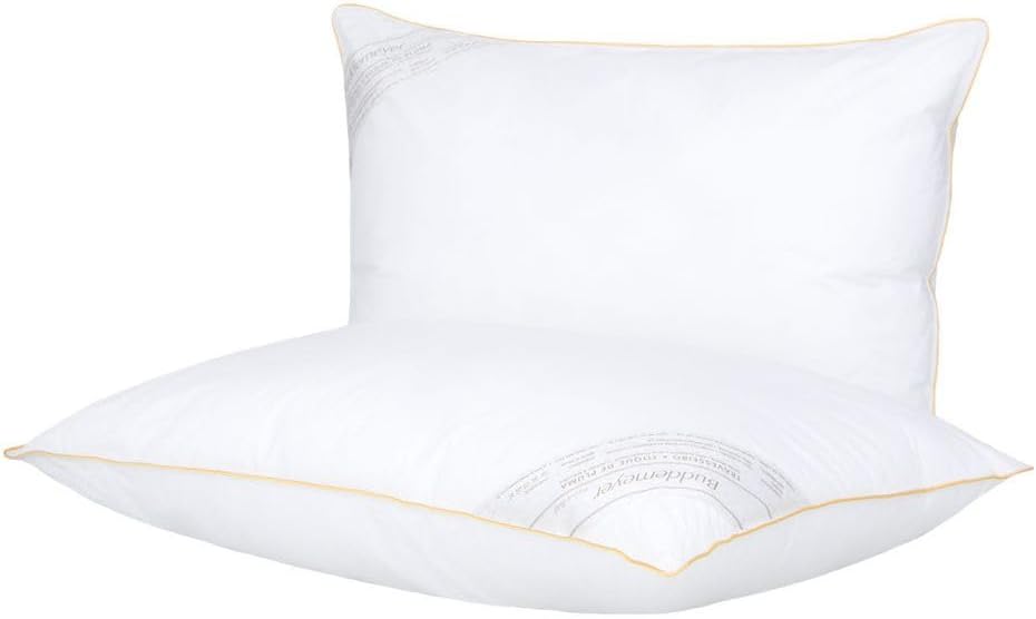 Buddemeyer Kit Travesseiro 50x70cm Toque de Pluma Algodão Branco 2 peças