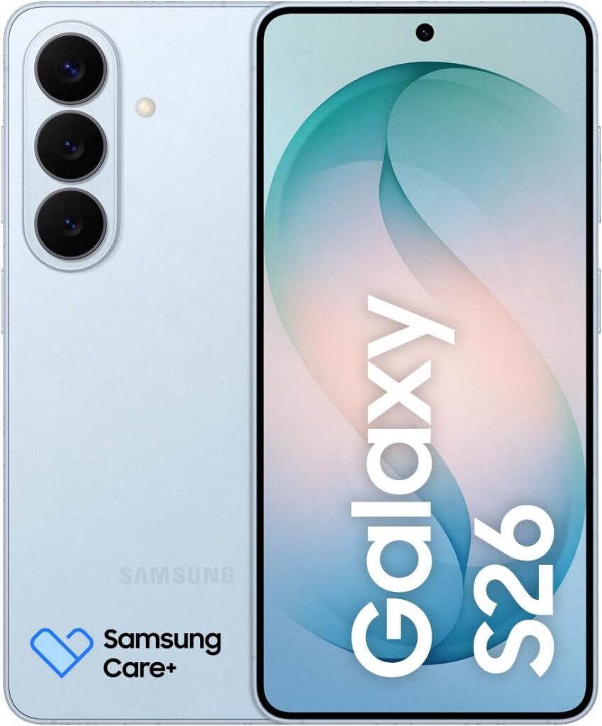 Celular Samsung Galaxy S26 5G, 256GB, 12GB RAM, Câmera Tripla de 50+12+10, Tela Grande de 6.3″ – Azul