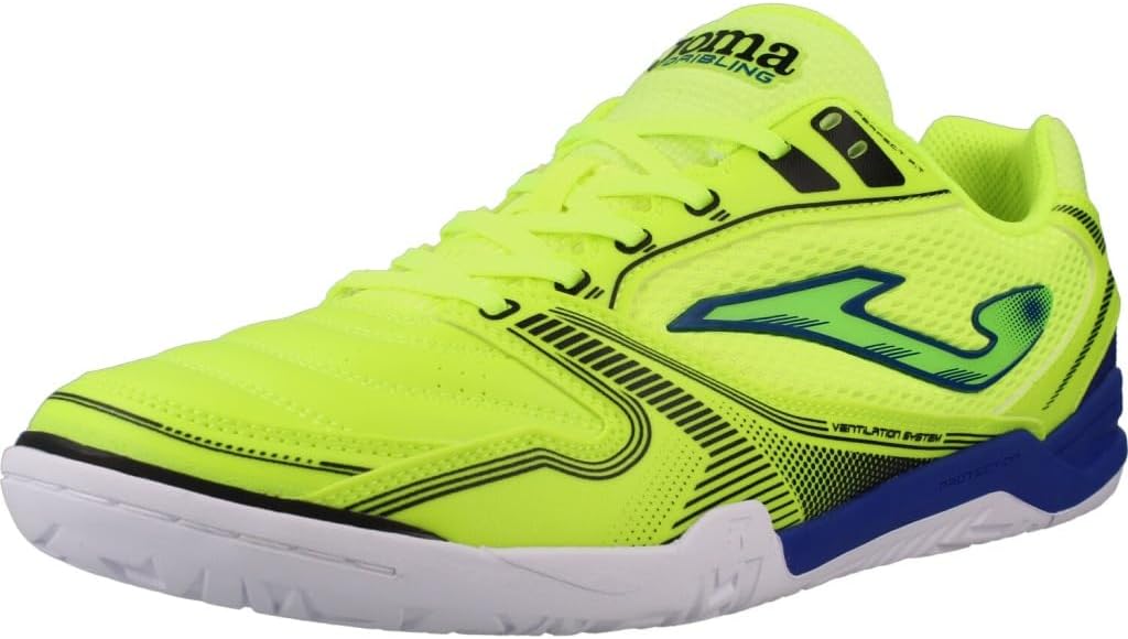 Chuteira Joma Dribling Futsal Verde e Azul