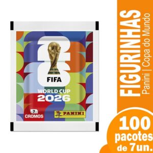 Figurinhas Panini da Copa do Mundo 2026 – 100 Envelopes com 7 Figurinhas Display