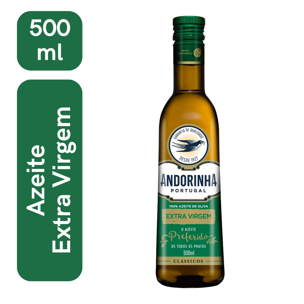 Azeite Extra Virgem Andorinha 500ml Clássicos Dia a Dia