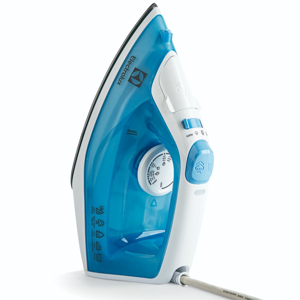 Ferro de Passar Roupas Electrolux SIE60 Seco e a Vapor Azul